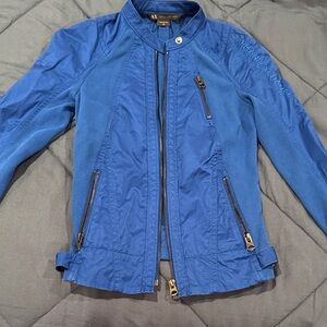 Armani Exchange Royal Blue Zippered Jacket